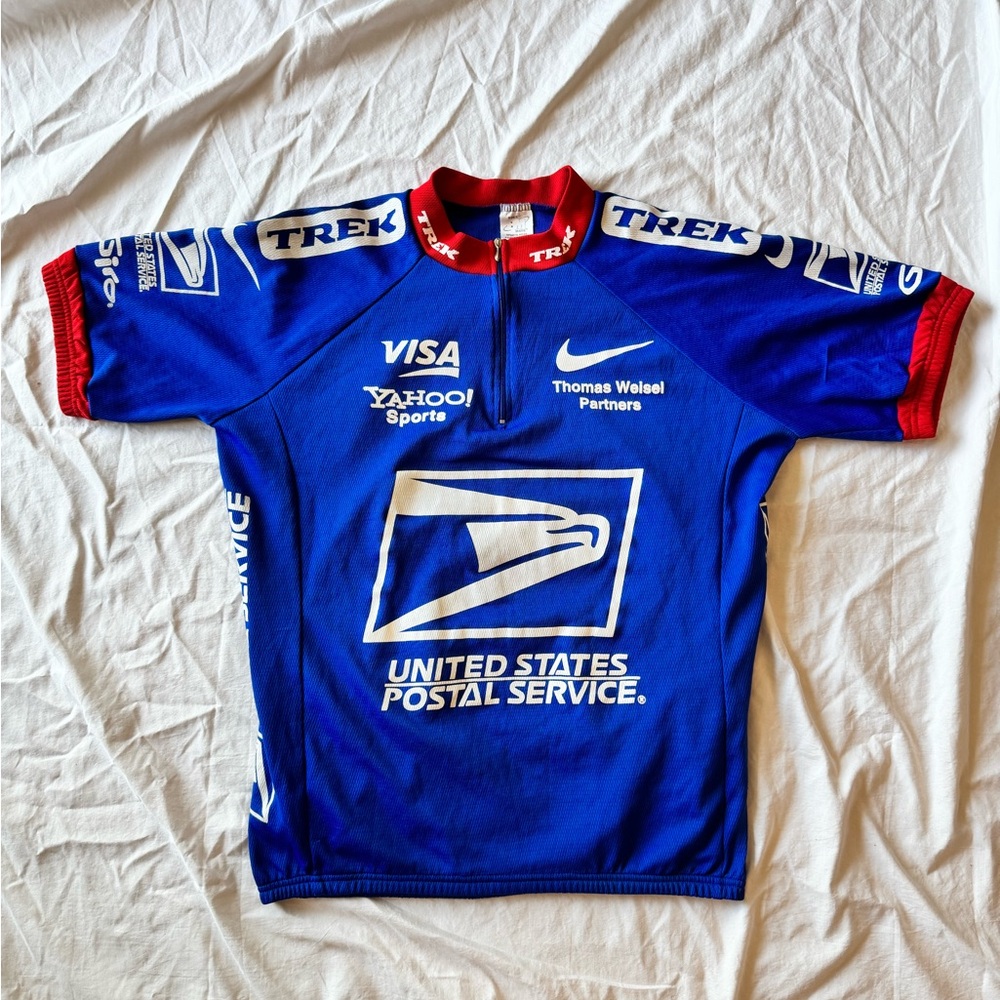 Vintage Nike USPS Trek Cycling Jersey Bike Mate Italy XL